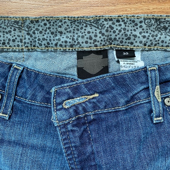 Ladies Harley Davidson cropped jeans - Picture 3 of 3